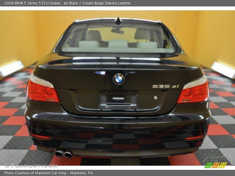 Jet Black / Cream Beige Dakota Leather 2008 BMW 5 Series 535xi Sedan