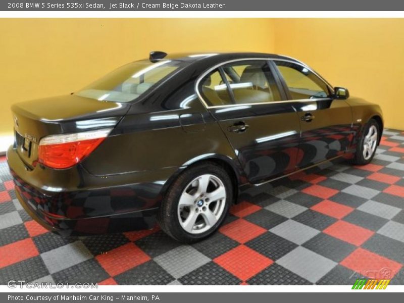 Jet Black / Cream Beige Dakota Leather 2008 BMW 5 Series 535xi Sedan