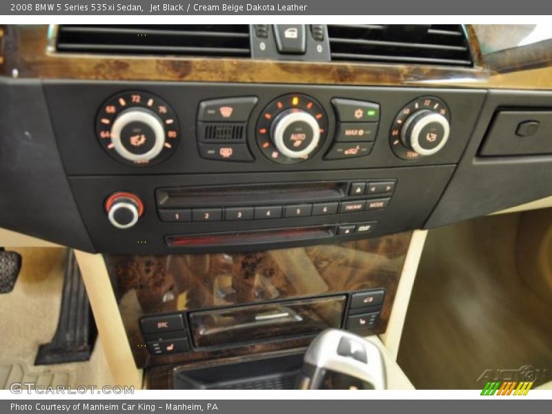 Jet Black / Cream Beige Dakota Leather 2008 BMW 5 Series 535xi Sedan