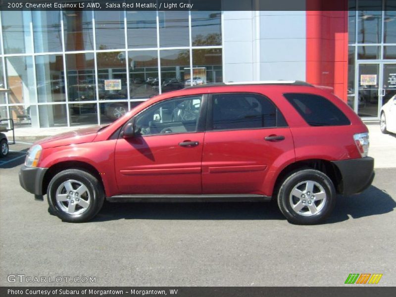 Salsa Red Metallic / Light Gray 2005 Chevrolet Equinox LS AWD