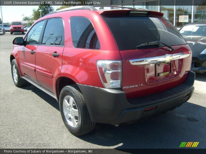 Salsa Red Metallic / Light Gray 2005 Chevrolet Equinox LS AWD