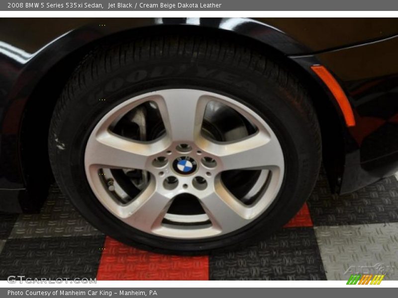 Jet Black / Cream Beige Dakota Leather 2008 BMW 5 Series 535xi Sedan