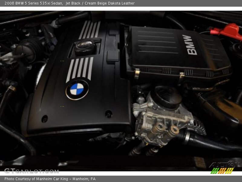 Jet Black / Cream Beige Dakota Leather 2008 BMW 5 Series 535xi Sedan