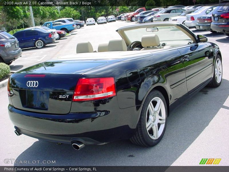 Brilliant Black / Beige 2008 Audi A4 2.0T Cabriolet