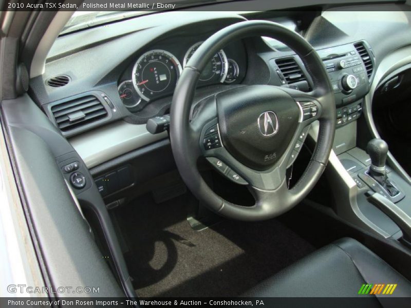 Polished Metal Metallic / Ebony 2010 Acura TSX Sedan