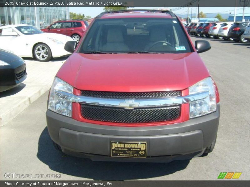 Salsa Red Metallic / Light Gray 2005 Chevrolet Equinox LS AWD