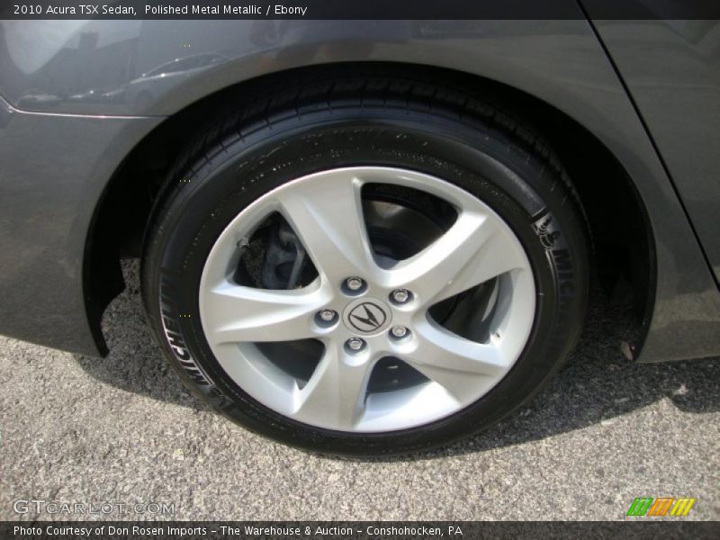 Polished Metal Metallic / Ebony 2010 Acura TSX Sedan