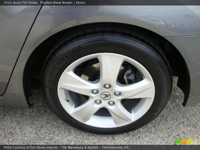 Polished Metal Metallic / Ebony 2010 Acura TSX Sedan