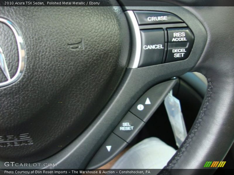 Polished Metal Metallic / Ebony 2010 Acura TSX Sedan