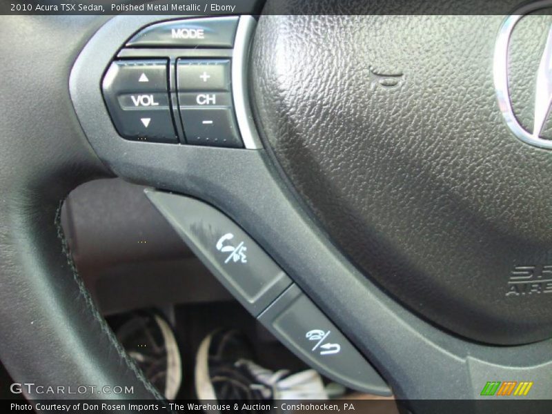 Polished Metal Metallic / Ebony 2010 Acura TSX Sedan