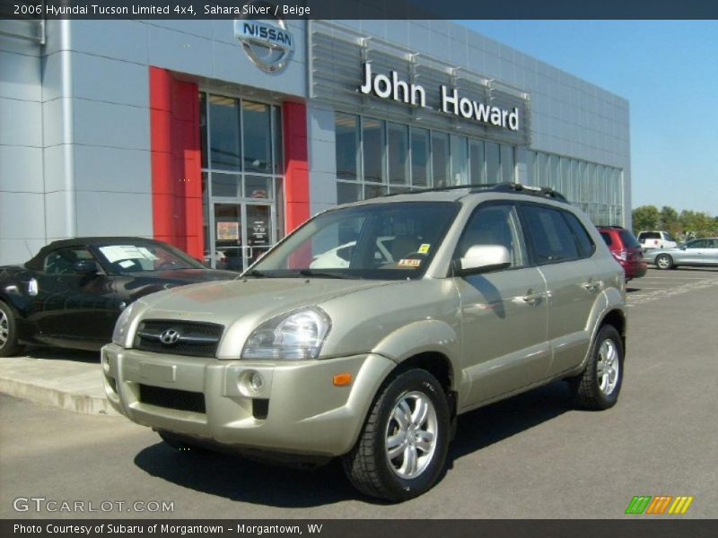 Sahara Silver / Beige 2006 Hyundai Tucson Limited 4x4