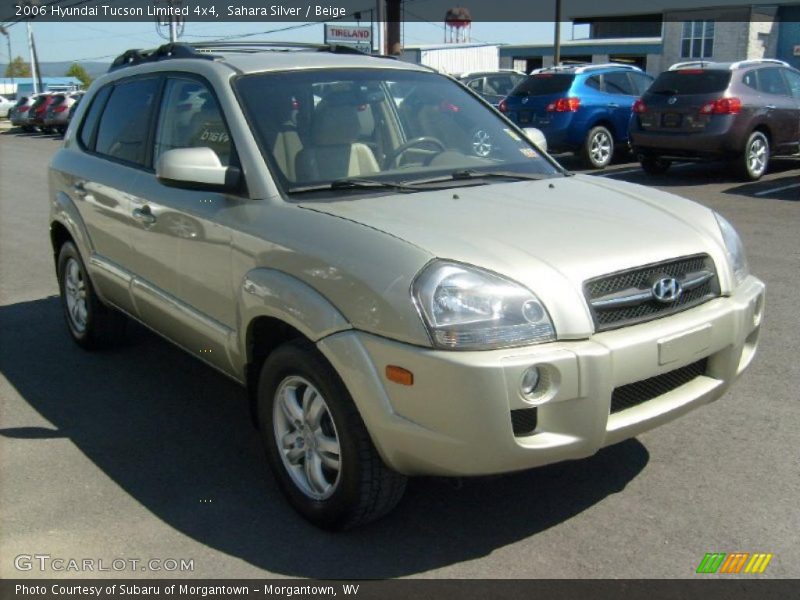 Sahara Silver / Beige 2006 Hyundai Tucson Limited 4x4