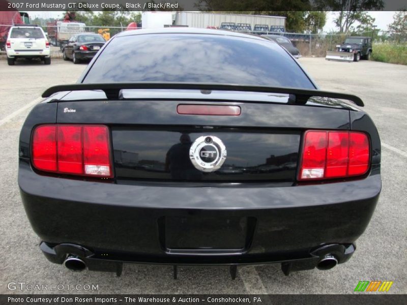 Black / Black/Red 2007 Ford Mustang GT Deluxe Coupe