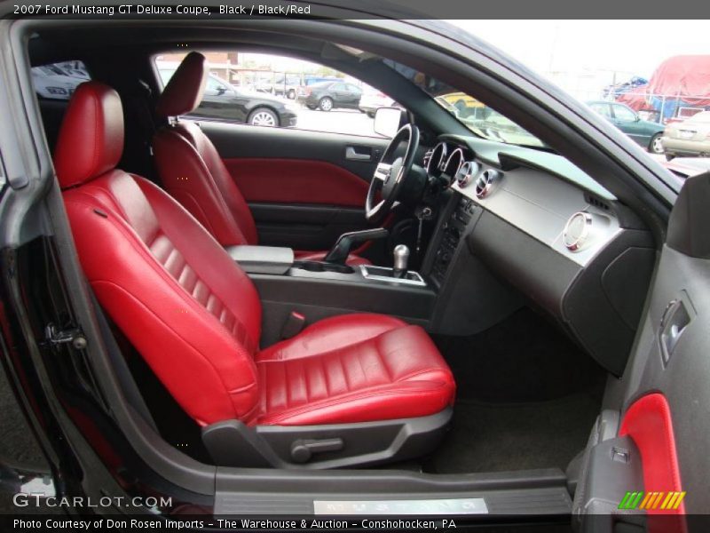 Black / Black/Red 2007 Ford Mustang GT Deluxe Coupe