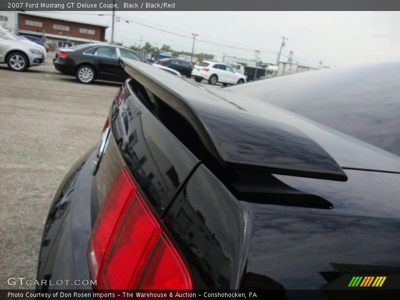 Black / Black/Red 2007 Ford Mustang GT Deluxe Coupe