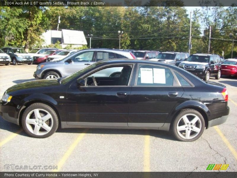 Brilliant Black / Ebony 2004 Audi A4 1.8T quattro Sedan