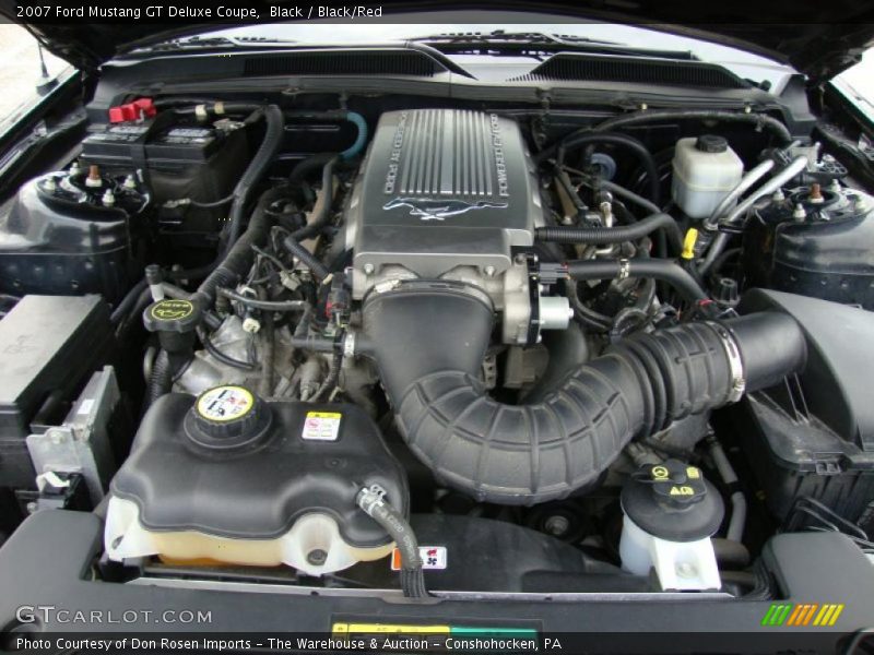 Black / Black/Red 2007 Ford Mustang GT Deluxe Coupe
