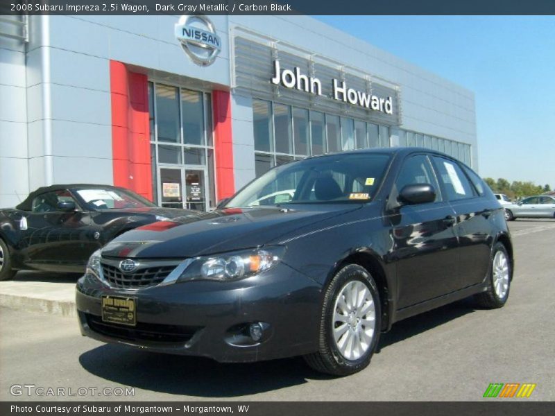 Dark Gray Metallic / Carbon Black 2008 Subaru Impreza 2.5i Wagon