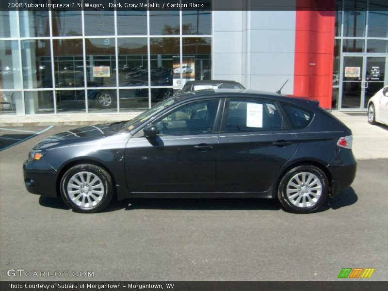 Dark Gray Metallic / Carbon Black 2008 Subaru Impreza 2.5i Wagon
