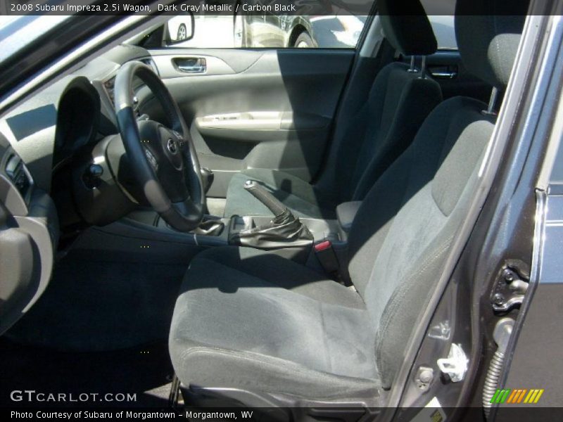 Dark Gray Metallic / Carbon Black 2008 Subaru Impreza 2.5i Wagon
