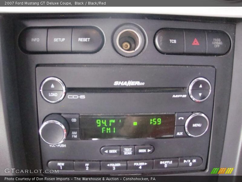 Black / Black/Red 2007 Ford Mustang GT Deluxe Coupe