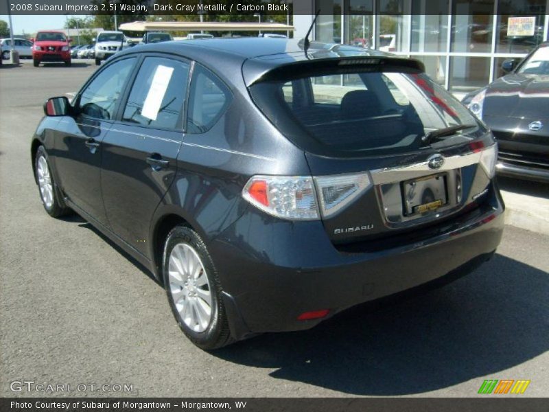 Dark Gray Metallic / Carbon Black 2008 Subaru Impreza 2.5i Wagon