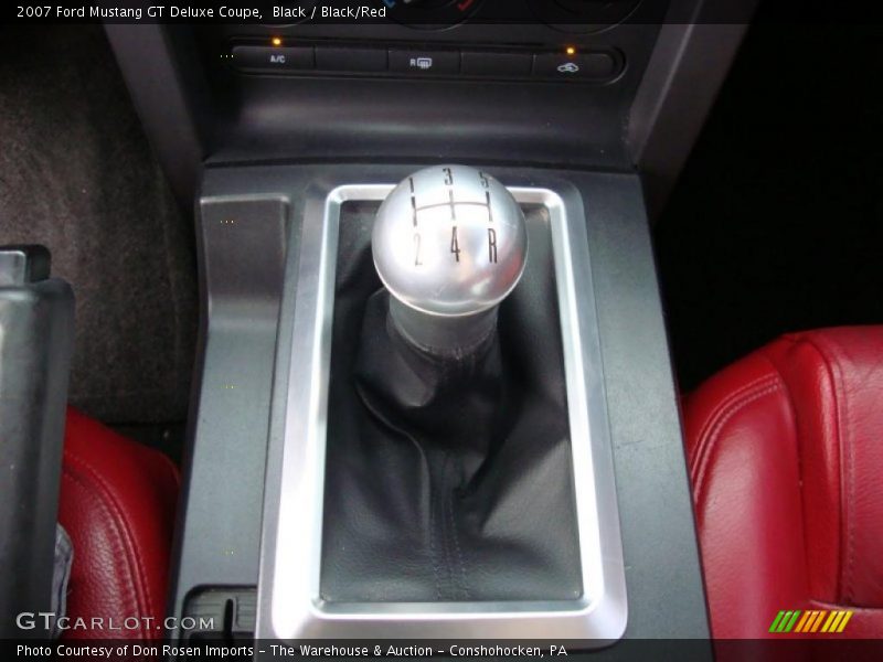 Black / Black/Red 2007 Ford Mustang GT Deluxe Coupe