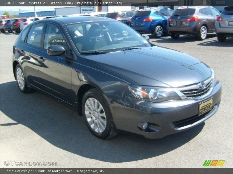 Dark Gray Metallic / Carbon Black 2008 Subaru Impreza 2.5i Wagon