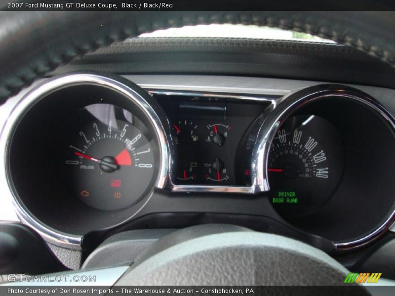 Black / Black/Red 2007 Ford Mustang GT Deluxe Coupe
