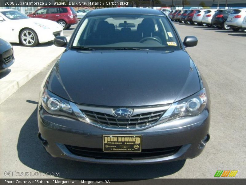 Dark Gray Metallic / Carbon Black 2008 Subaru Impreza 2.5i Wagon
