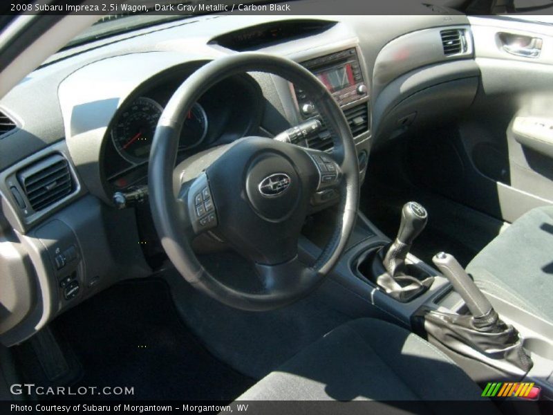 Dark Gray Metallic / Carbon Black 2008 Subaru Impreza 2.5i Wagon