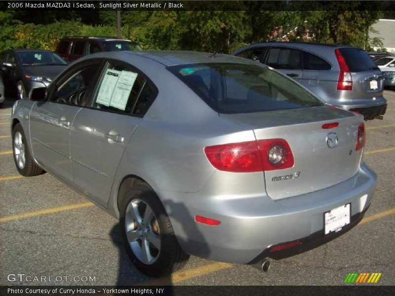 Sunlight Silver Metallic / Black 2006 Mazda MAZDA3 i Sedan