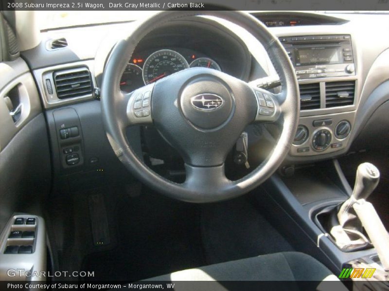 Dark Gray Metallic / Carbon Black 2008 Subaru Impreza 2.5i Wagon