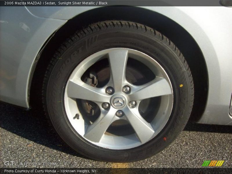 Sunlight Silver Metallic / Black 2006 Mazda MAZDA3 i Sedan