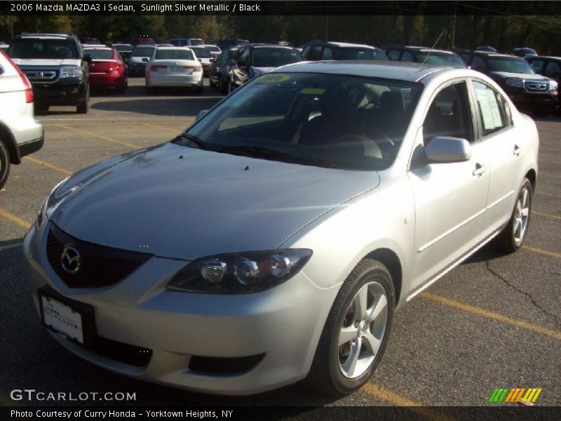 Sunlight Silver Metallic / Black 2006 Mazda MAZDA3 i Sedan