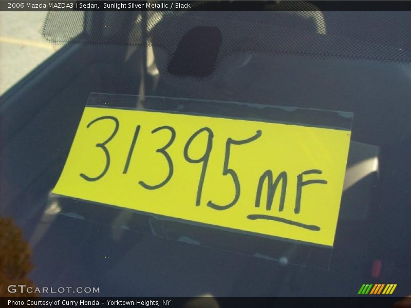 Sunlight Silver Metallic / Black 2006 Mazda MAZDA3 i Sedan