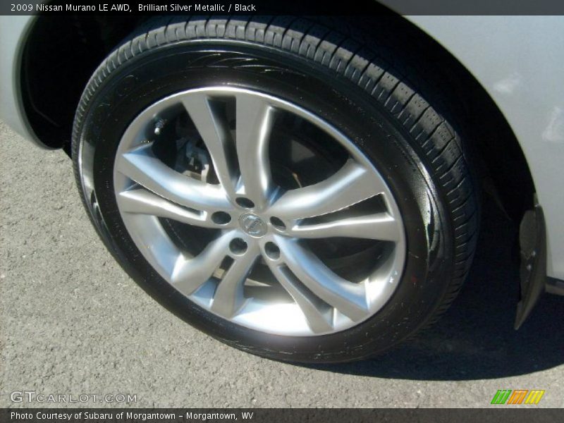 Brilliant Silver Metallic / Black 2009 Nissan Murano LE AWD