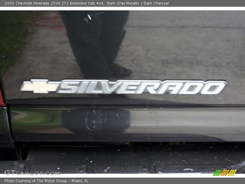 Dark Gray Metallic / Dark Charcoal 2003 Chevrolet Silverado 1500 Z71 Extended Cab 4x4