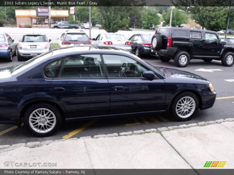 Mystic Blue Pearl / Gray 2003 Subaru Legacy L Sedan