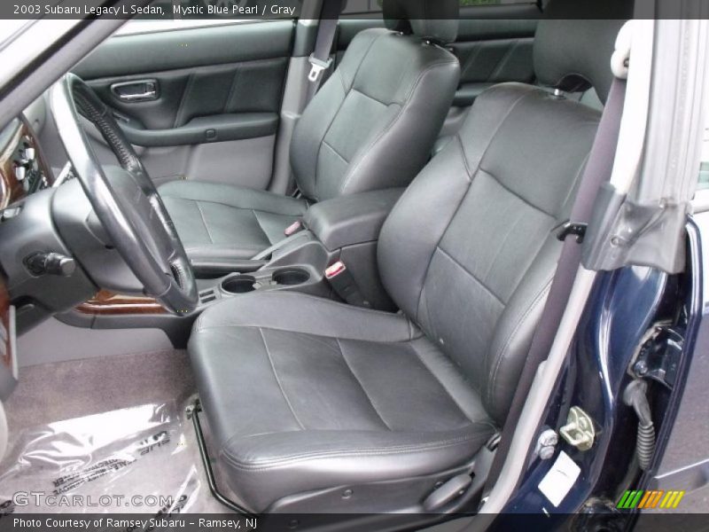 Mystic Blue Pearl / Gray 2003 Subaru Legacy L Sedan