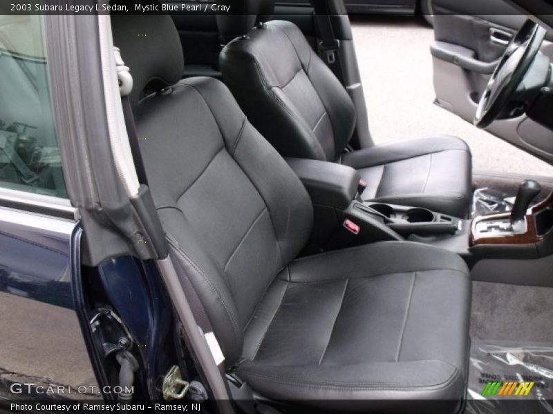 Mystic Blue Pearl / Gray 2003 Subaru Legacy L Sedan