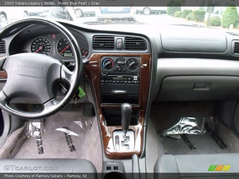 Mystic Blue Pearl / Gray 2003 Subaru Legacy L Sedan