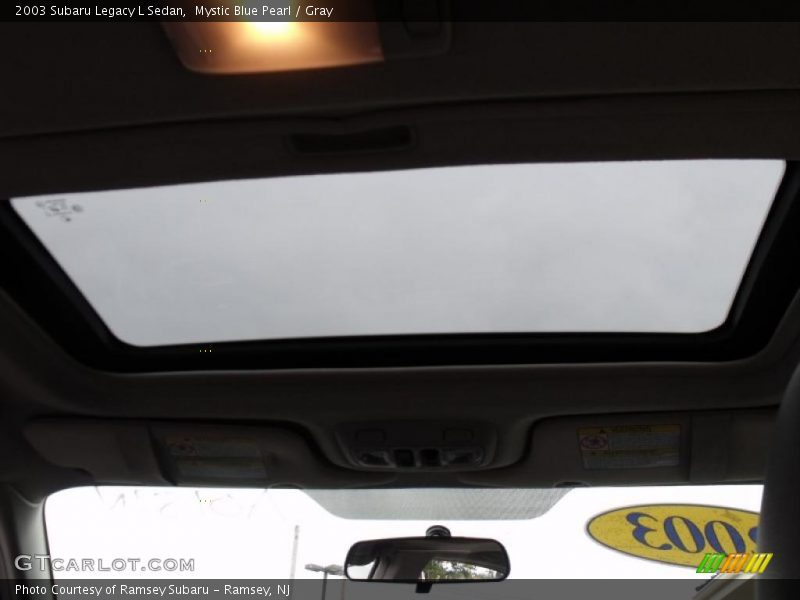Mystic Blue Pearl / Gray 2003 Subaru Legacy L Sedan