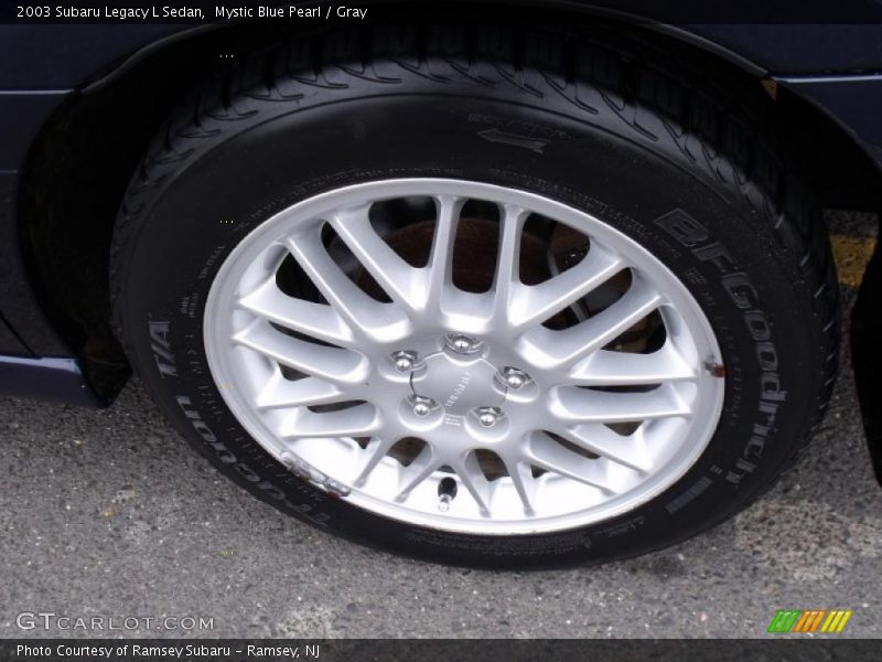 Mystic Blue Pearl / Gray 2003 Subaru Legacy L Sedan