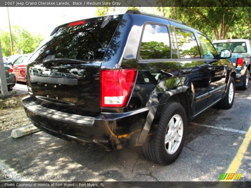 Black / Medium Slate Gray 2007 Jeep Grand Cherokee Laredo