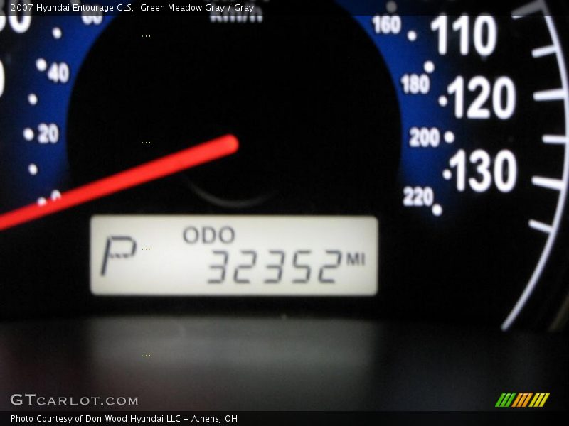 Green Meadow Gray / Gray 2007 Hyundai Entourage GLS