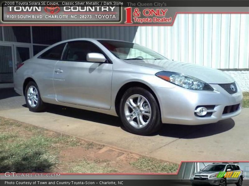 Classic Silver Metallic / Dark Stone 2008 Toyota Solara SE Coupe