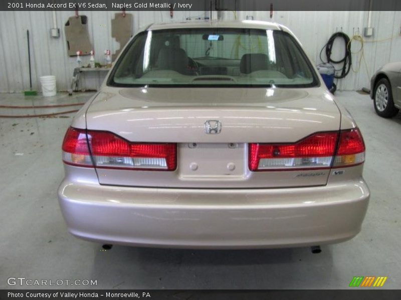 Naples Gold Metallic / Ivory 2001 Honda Accord EX V6 Sedan