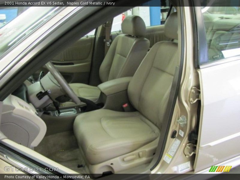 Naples Gold Metallic / Ivory 2001 Honda Accord EX V6 Sedan