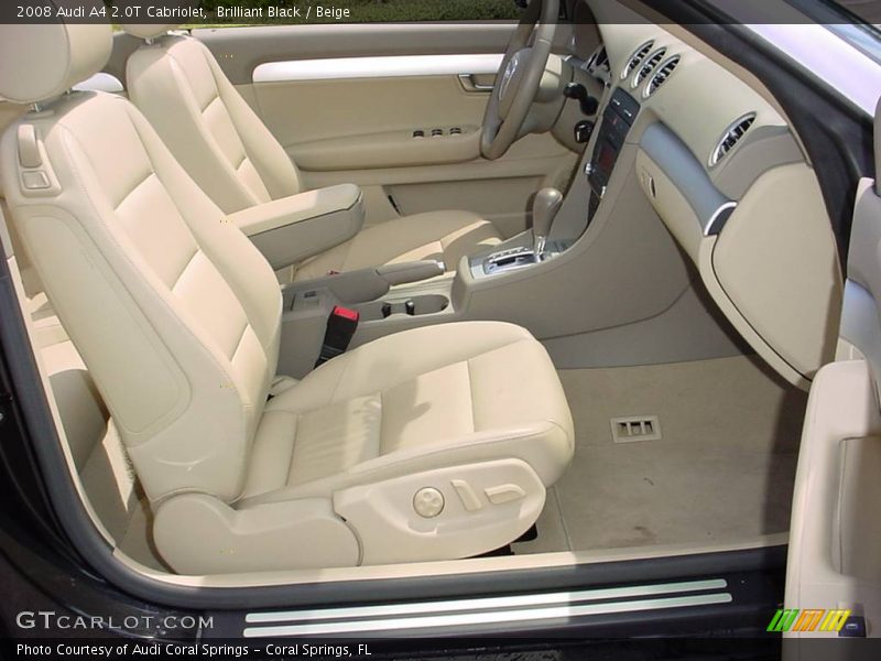 Brilliant Black / Beige 2008 Audi A4 2.0T Cabriolet